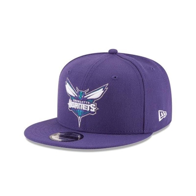 Purple Charlotte Hornets Hat - New Era NBA Basic 9FIFTY Snapback Caps USA2860417